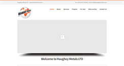 Desktop Screenshot of haugheymetals.com