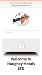 Mobile Screenshot of haugheymetals.com